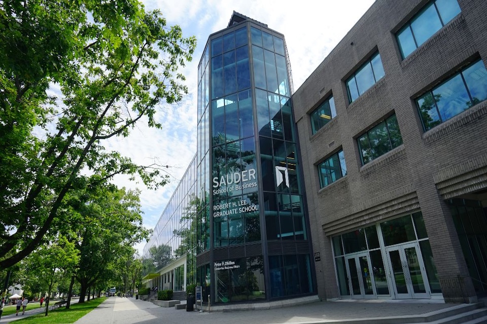 Shot of UBC's Sauder School of Business 